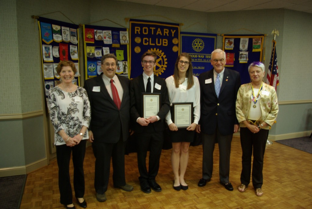 2015 Scholarship recipients Tim Miles, FCHS, Jaelyn Tuck, SRHS